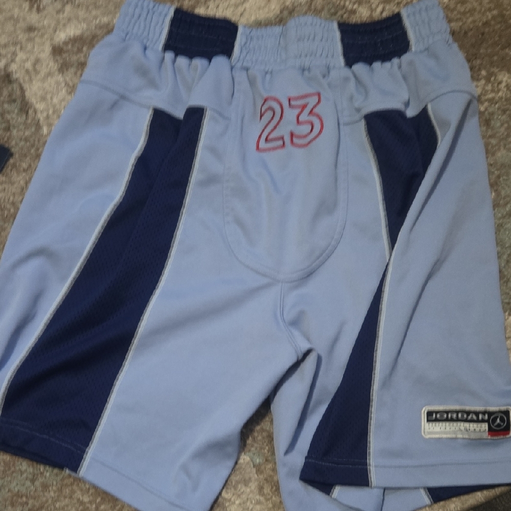 Jordan Blue Athletic Shorts with Number 23